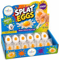 The Dreidel Company 48 Count - 24 White and 24 Clear Variety Sticky Egg Splat Balls - Soft Squishy Liquid Filled Yolk Stress Relief Fidget Toys, Novelty Party Favors and Goodie Bag Fillers