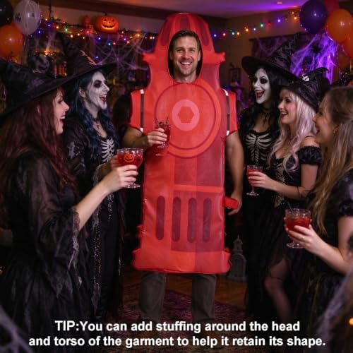 Halloween Adult Fire Hydrant Costume Cosplay Prop for Women Man(No Pants)