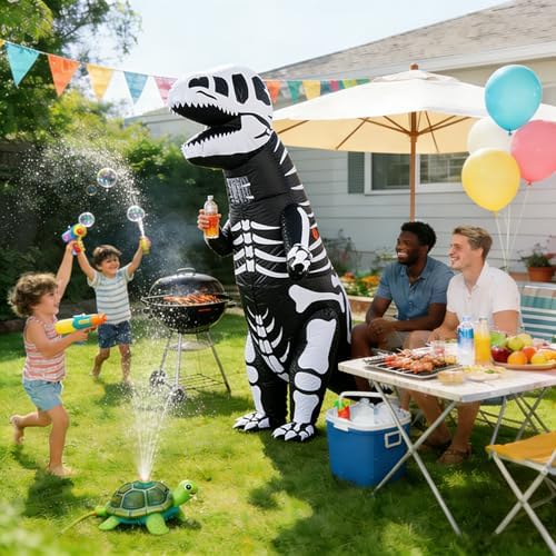 Funny Inflatable Dinosaur Costume for Adult and Kids,Blow Up Dinosaur Costume for Halloween Cosplay Party