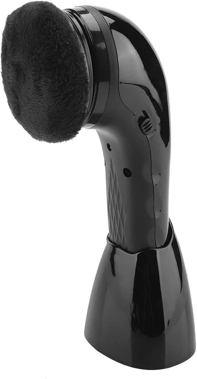 USB Rechargeable Electric Shoe Brush with 6 Brush Heads for Leather Shoes Polishing and Cleaning, Cordless Handheld Polisher for Travel Home