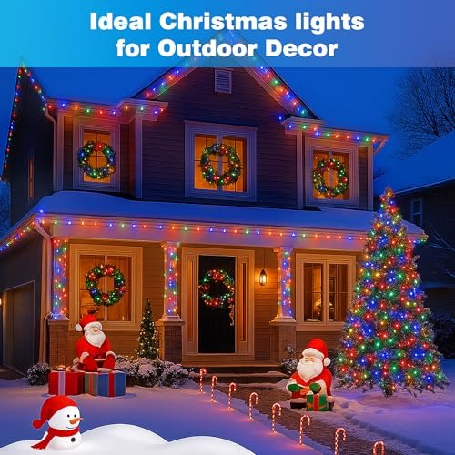 328FT Multicolor Christmas Lights, 1000LED Outdoor Halloween String Lights
