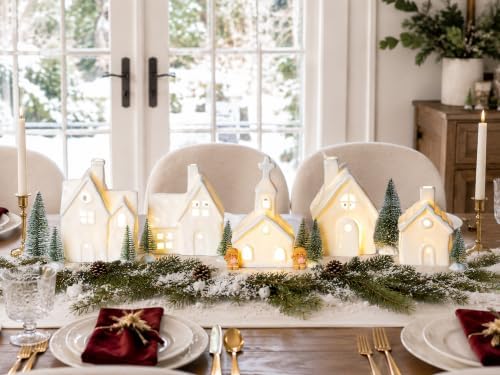 Christmas Decorations Indoor - 15PCS Christmas Village Set