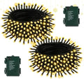 2 Pack 100 LED Battery Operated Christmas Lights, 8 Modes String Lights