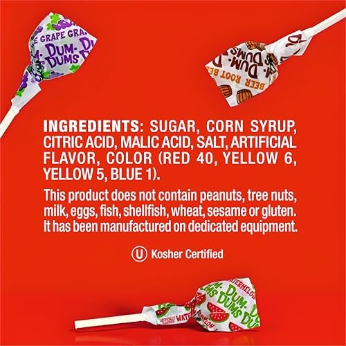 Dum Dums Original Candy Mix Variety Pack - All-Time Classic Flavors, Lollipops Individually Wrapped, Assorted Suckers for Bulk Halloween Candy - 720 Count