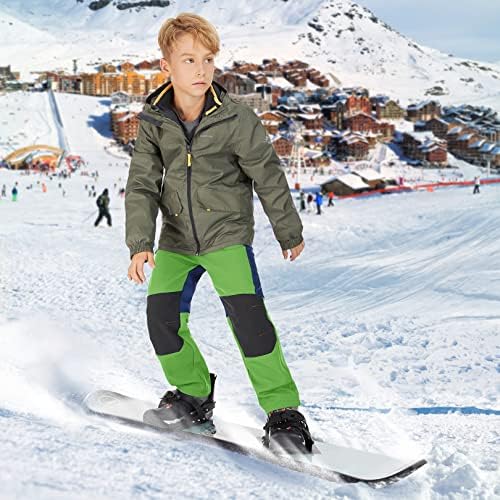 Jessie Kidden Kids Boys Girls Youth Waterproof Hiking Ski Snow Fleece Pants