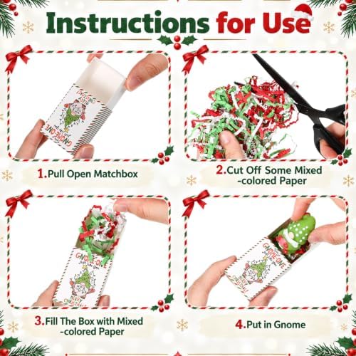 36 Sets Christmas Positive Gifts Gnome Party Favors with Boxes