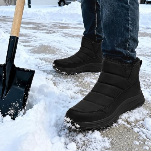 Coostar Snow Boots for Men Waterproof Winter Boots with Arch Support Lightweight Outdoor Casual Boot