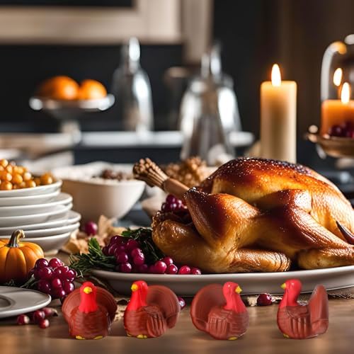 Meooeck 12 Pcs Thanksgiving Turkey Fidgets Balls Thanksgiving Party Favor