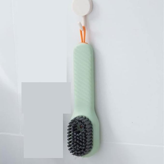 1pc Multifunctional Clean Brush Soft-Bristled Shoe Brush Liquid Brushes Removing Carpet Floor Clothing Board Long Handle Brush