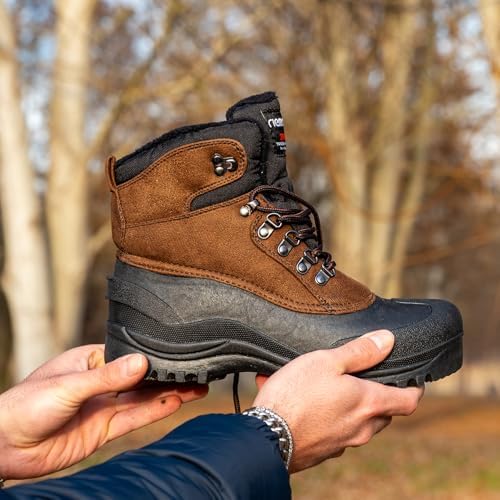 riemot Waterproof Insulated Winter Snow Boots for Men and Women
