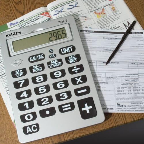 Reizen 12-Digit Jumbo Talking Calculator