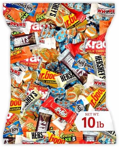 Chocolate Assorted Bulk Candy - 10 LB Chocolate Candy Variety Pack - Bulk Chocolate, Milk ChocolateCandy, Dark ChocolateCandy - Bulk Candies Mix - Variety Pack - July 4th
