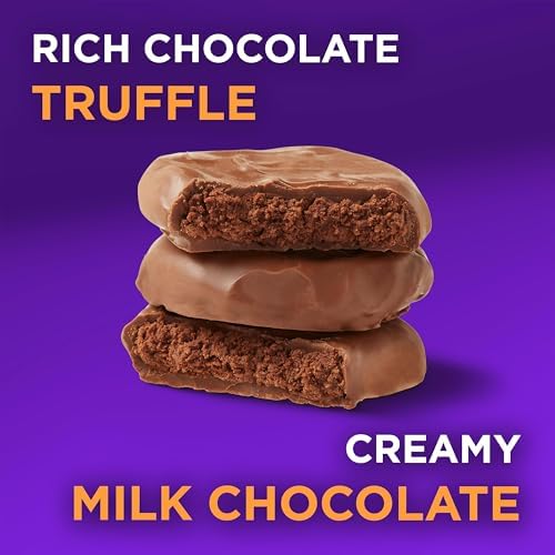 RUSSELL STOVER Halloween Milk Chocolate Chocolate Truffle Pumpkin, 1.3 oz. (Pack of 18) - Bulk Halloween Candy