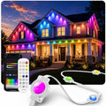 200FT Permanent Outdoor Lights for House RGB+IC Christmas Light APP&Remote
