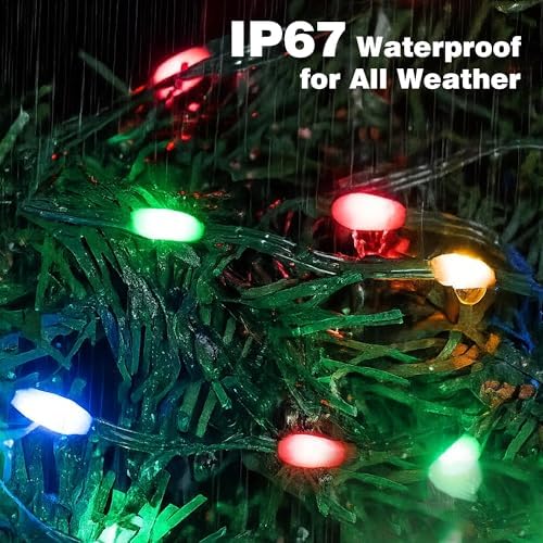 394FT Multicolor Christmas Lights, 1200LED Outdoor Halloween String Lights