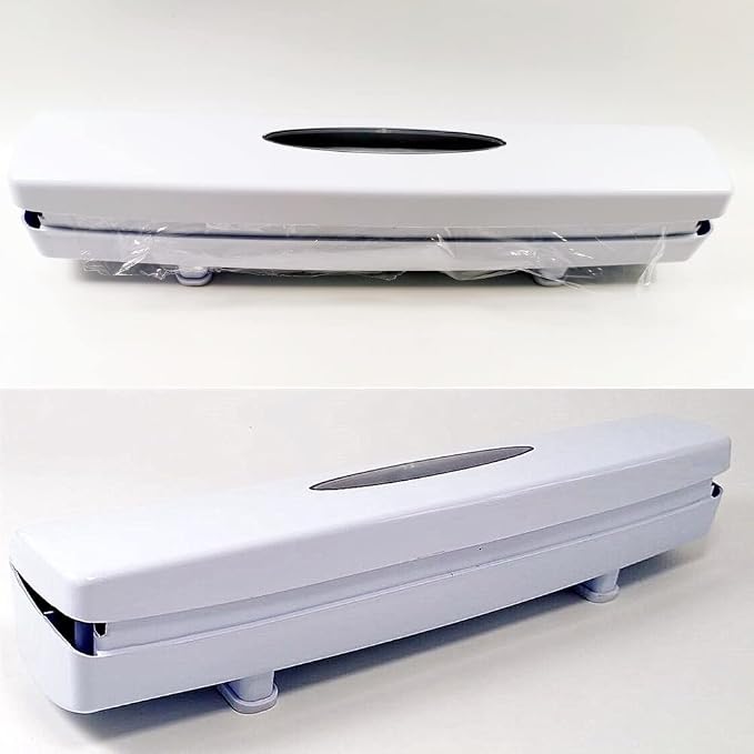 2 Packs Plastic Wrap Cutter Plastic Wrap tastic Easy to Use Food Freshness Wrap Dispenser, Just Pull, Press, Cut, and Wrap Food in Parchment Paper, Aluminum Foil, Cling Wrap, or Your Favorite Material