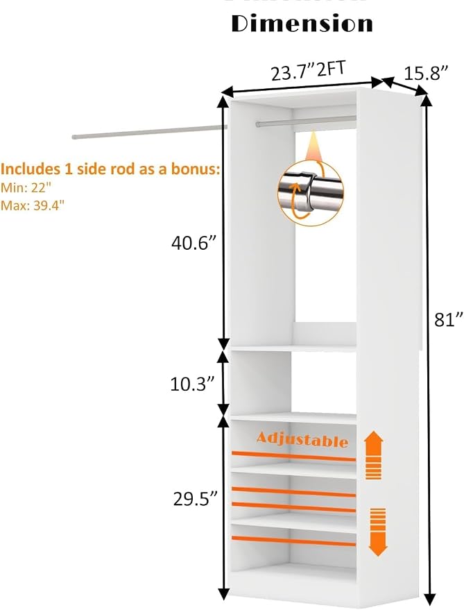 Closet Organizer System with Shoe Rack(VO-010)
