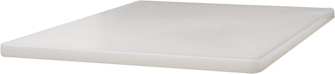 Winco CBH-1520 Cutting Board, 15-Inch by 20-Inch by 3/4-Inch, White,Medium | Dishwasher safe, Stain resistant, Minimizes dulling, Great for Charcuterie, Cheese, Appetizers and Buffet Displays