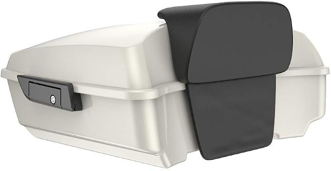 Advanblack Road Glide Tour Trunk Pack Bonneville Salt Pearl Chopped Tour Trunk Pack Backrest Pad for '97-'25 Harley Touring Road King Street Glide Electra Glide CVO models