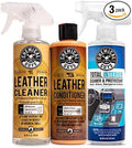 Chemical Guys, Leather Cleaner, Conditioner & Total Interior Bundle, 16 oz | Leather cleaner and conditioner plus Total Interior for seats, dashboards and trim, a full interior care set