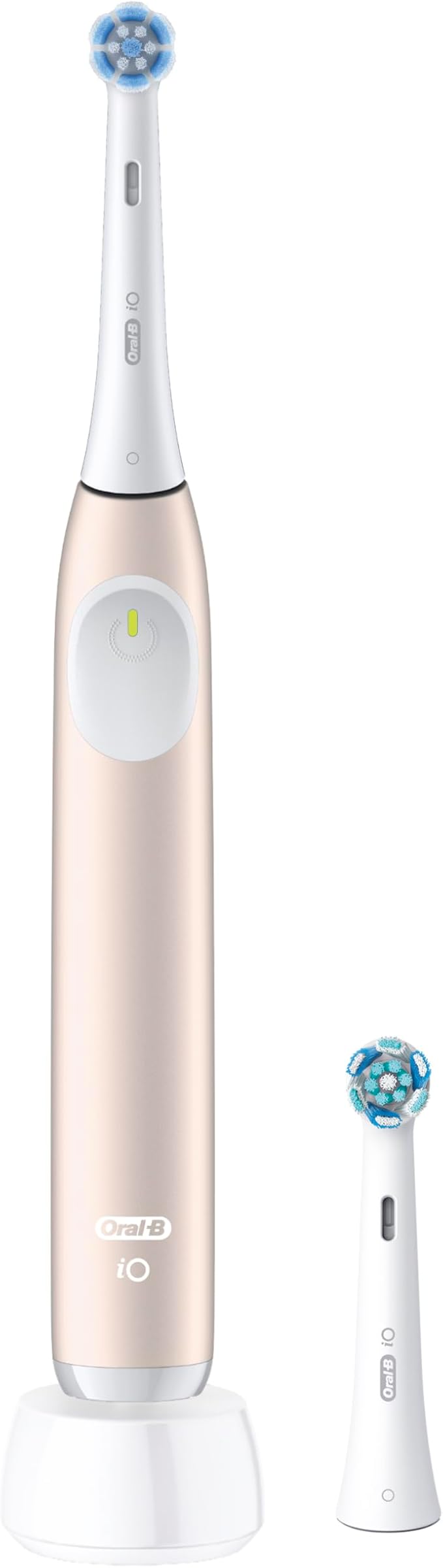 Oral-B Rechargeable Electric Toothbrush, iO2, 3 Cleaning Modes, Automatic Pressure Sensor to Protect Gums, Peach