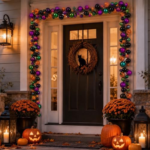 2 Pcs 6 ft Halloween Ball Ornament Garland