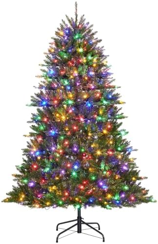 Garvee 7.5ft Artificial Christmas Tree Prelit, PVC Xmas Tree