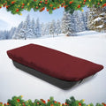 Snow Sled Travel Cover - Waterproof 600D Oxford Fabric, Adjustable Elastic Bands, Reinforced Stitching, Protects from Snow, Water & Dirt, Ideal for Ice Fishing Sled Shelters & Hunting, Red