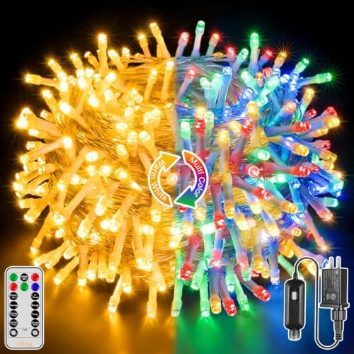 Ollny 200LED Color Changing Christmas Lights Christmas Lights with Remote
