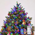 Iseebiz 25Ft 500 LED Cluster Christmas Tree Lights with Remote & Timer