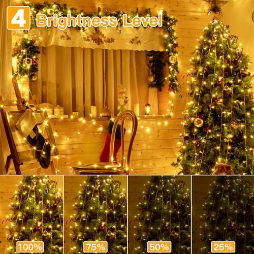 Ollny Christmas Lights Outdoor, 210FT 640 LED Color Changing String Lights