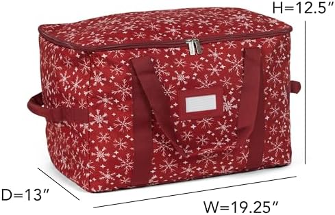 Covermates Treasurekeeper Storage Bag, Red Snowflake