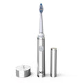 Pop Sonic The Ultimate Pro Toothbrush (Silver) | Rechargeable Tooth Brush w/Up to 40,000 Brush Strokes/Minute - Long-Lasting Dupont Nylon Bristles - for Teens & Adults w/Quadrant Pacer & Timer