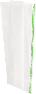 Resturantware Plastic Gusset Bags 100 Count 5" x 3" x 12" Wicker Dispensing Bottom Gusset Clear Plastic Bags Heat Sealable For Sourdough Bread Cookies Pastries Rolls For Home Bakers And Bakeries