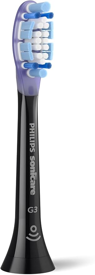Philips Sonicare G3 Premium Gum Care Original Replacement Toothbrush Heads, Black, 2-Pack, HX9052/88