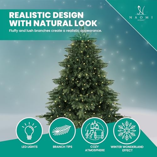 Naomi Home Cynthia 4.5ft Artificial Prelit Christmas Tree