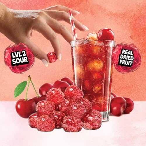 Final Boss Sour, Sour Fruit Chews (4 Pack, Shirley Temple Cherry)