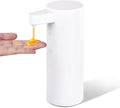 Automatic Soap Dispenser Stainless Steel with Sensor Infrared Soap Dispenser Electric IPX5 Waterproof USB-C Charging Motion Sensor for Kitchen & Bathroom, 9oz (White)
