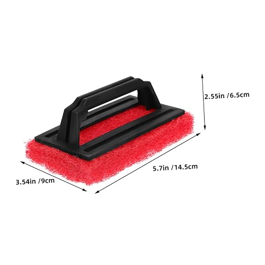 Mobestech 6pcs Screen Ink Remover Scrub Brush with Handle Cleaning Tool for Screen Printing and Compact Design for Easy Storage and Versatile Use