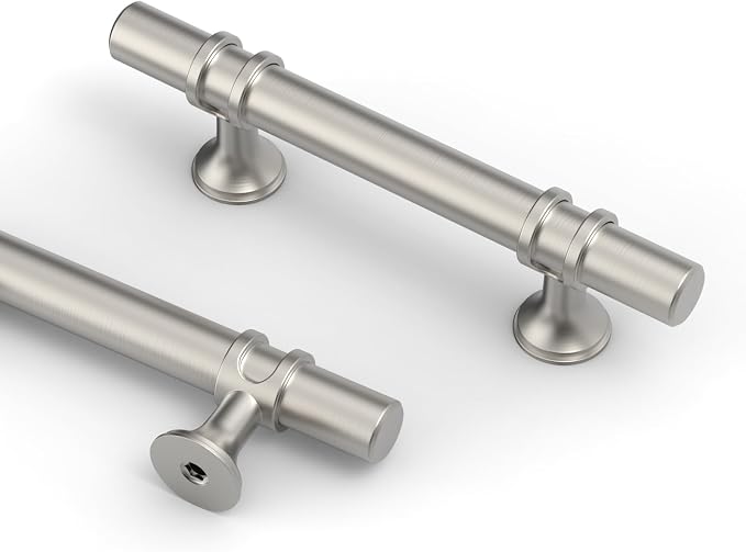 Asidrama 20 Pack 3 Inch(76mm) Brushed Nickel Cabinet Pulls Heavy-Duty Solid Kitchen Cabinet Handles Satin Nickel Drawer Hardware for Bathrooms Cupboard