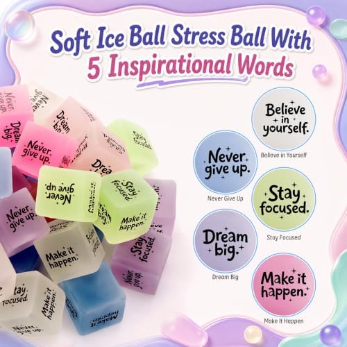 Thenshop 60 Pcs Inspirational Gifts Ice Cube Relief Favors for Party Supply