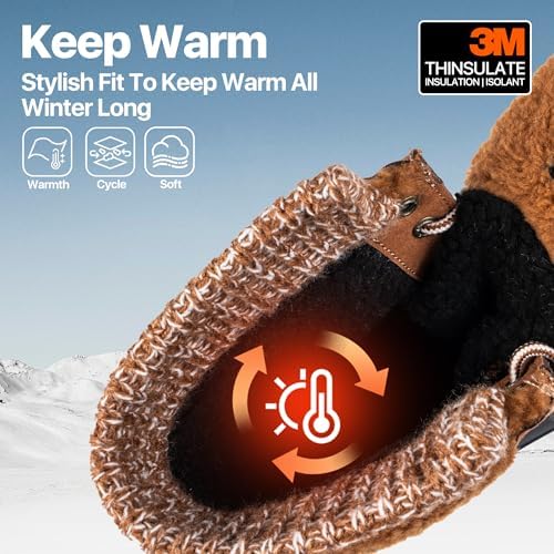 FREE SOLDIER Women's Waterproof Winter Cold Weather Snow Boots for Women Outdoor Fashion Duck Boots Comfortable Insulated