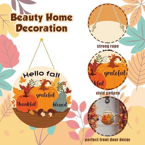 Fall Decorations for Home - Welcome Sign for Front Door