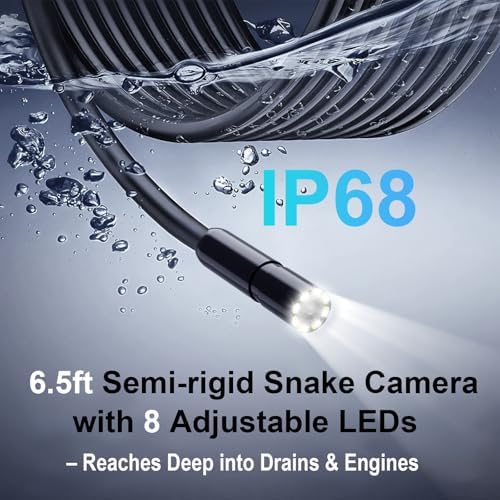 Unique Tech Gift for Men,HD Borescope Camera with Light