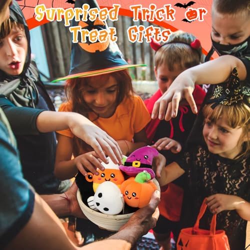 HyDren 18 Pcs Halloween Plush Toy Bulk 4 Inch Halloween
