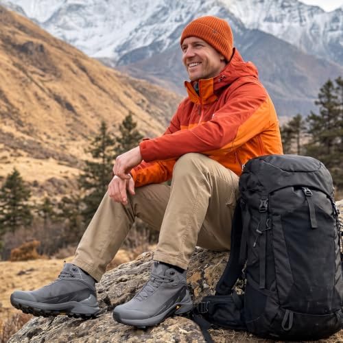 HUMTTO Men's Lightweight Waterproof-Pro Hiking Boots