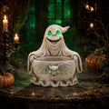 Halloween Candy Bowl, Halloween Party Ghost Statue with LED Lights