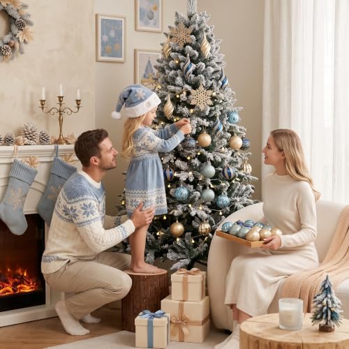 Valery Madelyn 40ct Christmas Tree Decorations Ball Ornaments Set Medium