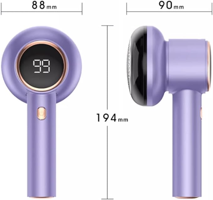 Lint Remover Lint Remove for Clothing Electric Sweater Fabric Balls Shaver Pellet Fluff Fuzz Remover Rechargerable Plush Remover Fabric Shaver (Color : Purple one Head)