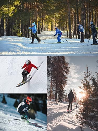 Postropaky Mens Hiking Snow Ski Pants Waterproof Outdoor Insulated Softshell Pants Snowboard Zipper Bottom Leg
